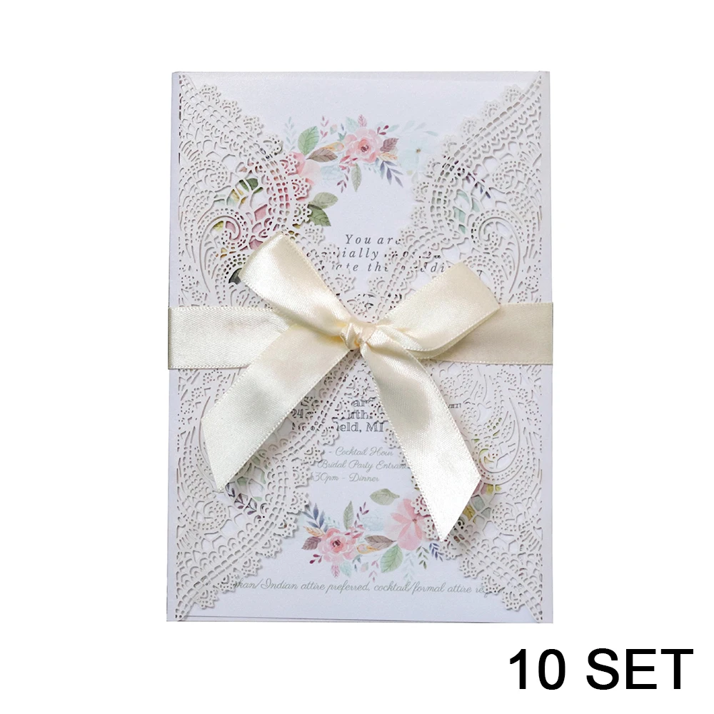 Перламутровая бумажная карточка лазерного процесса полые перламутровые красные