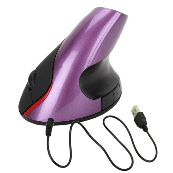 purple Etmakit, эргономичный дизайн, USB, Вертикальная оптическая мышь, заживление запястья, для компьютера, ПК, ноутбука, настольная мышь для предотвращения - Цвет: purple