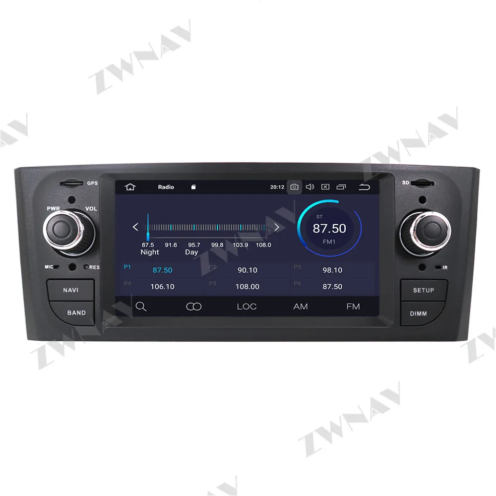 PX6 4+64GB Android 10.0 Car Multimedia Player For Fiat Grande Punto Linea 2005-2012 GPS Radio navi stereo Touch screen head unit |