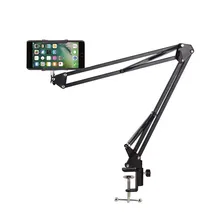Lazy Phone Holder 360 Degree Rotating Bracket Flexible Long Arm Mobile Phone Stand Adjustment Handsfree Holder For Watch videos