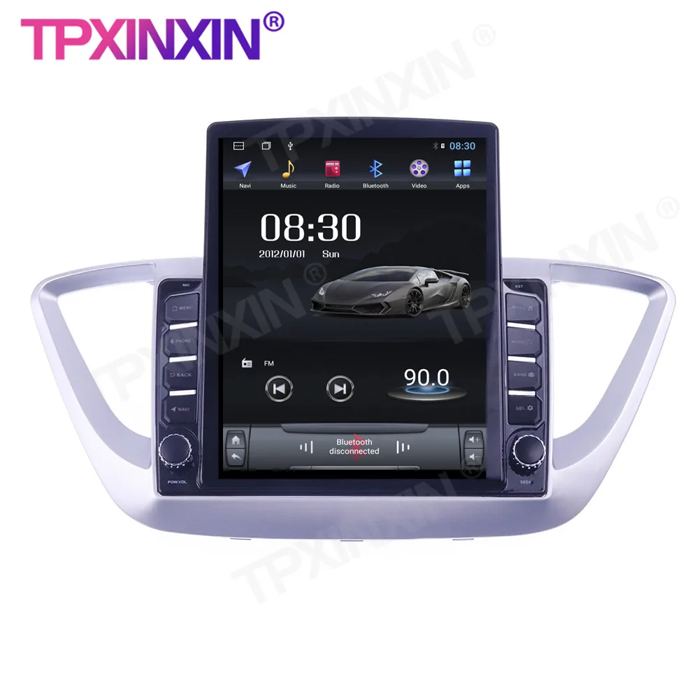 구매 현대 솔라리스 2016-2018 용 테슬라 카 라디오, 안드로이드 GPS 카 멀티미디어 플레이어 헤드유닛 오디오 라디오 내비게이션 무선 카플레이