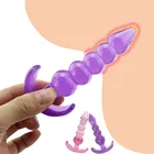 Фаллоимитатор Анальная пробка для массажа простаты Анальные шарики G-Spot Эротические без Вибраторы интимные игрушки для женщин секс-изделия для мастурбации