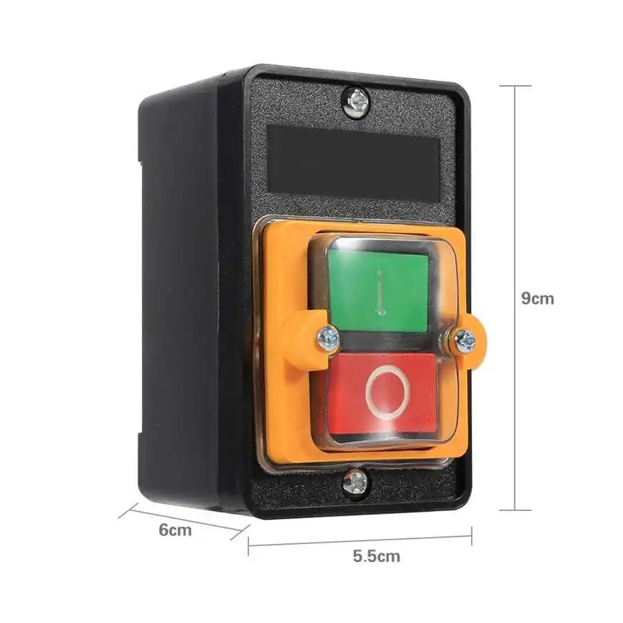 Вкл/Выкл водостойкий кнопочный переключатель аксессуары для станка 10А 380В резки