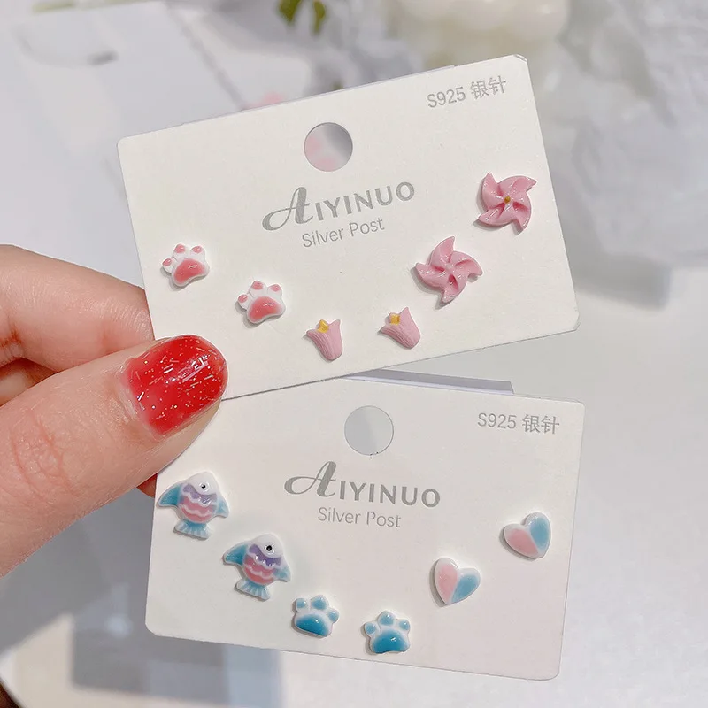 Женские керамические серьги гвоздики серебро пробы|Серьги-гвоздики| |