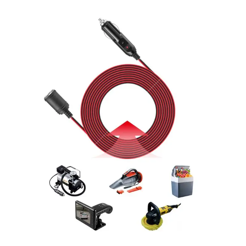 12V 24V 15A Heavy Duty розетка для автомобильного прикуривателя Мужской к женскому