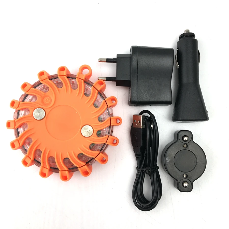 Перезаряжаемый СВЕТОДИОДНЫЙ дорожный предупреждающий светофорный фонарь с 9