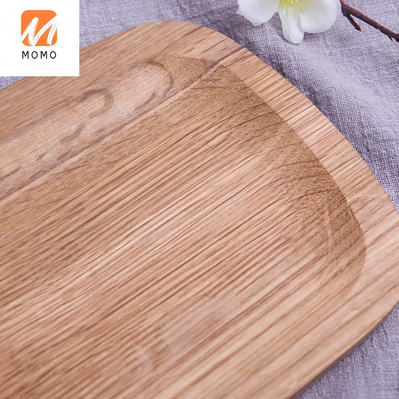 

Oak Tray Pizza Plate Tea Tray Solid Wood Rectangular Steak Fruit Cake Bread Board Wooden Steak Plate Dinner Plate