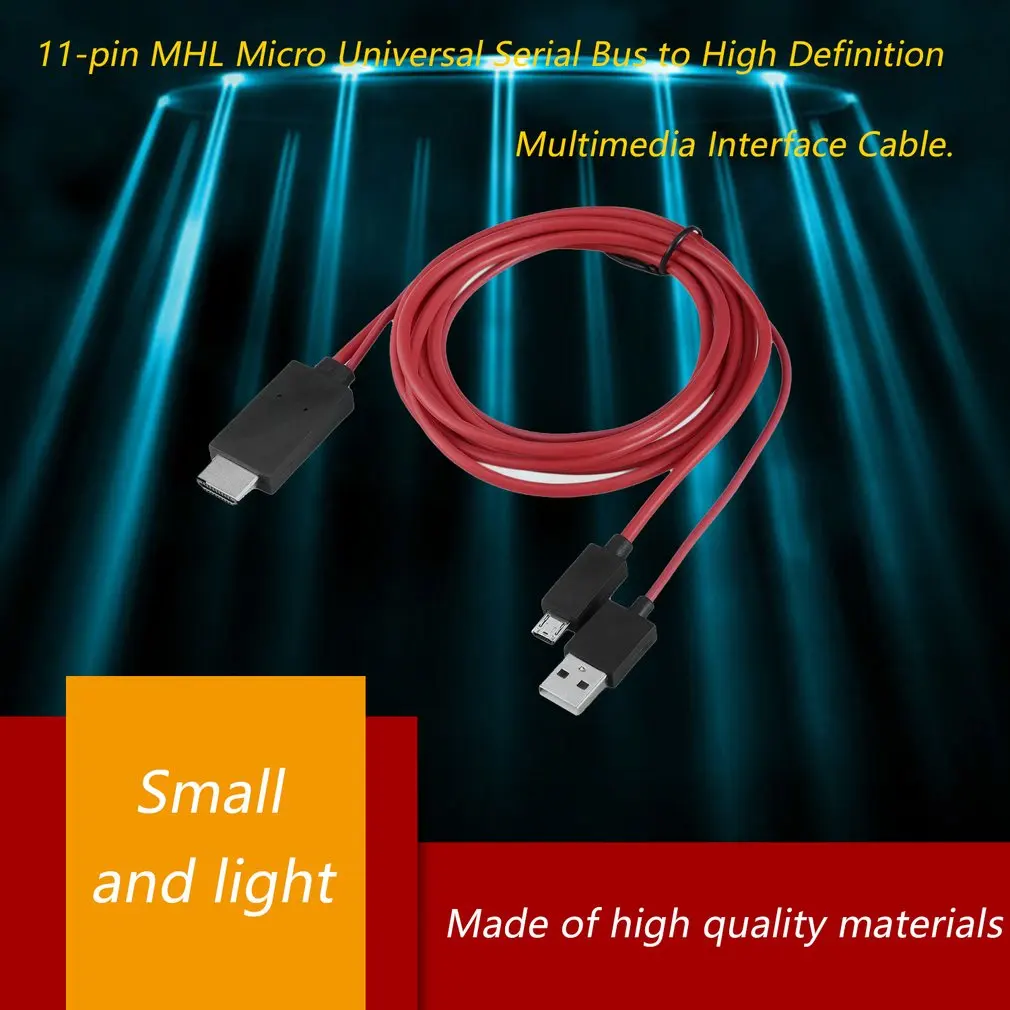 Кабель-переходник с Micro USB на HDMI 1080P MHL HDTV для Samsung Huawei Sony HTC LG | Электроника