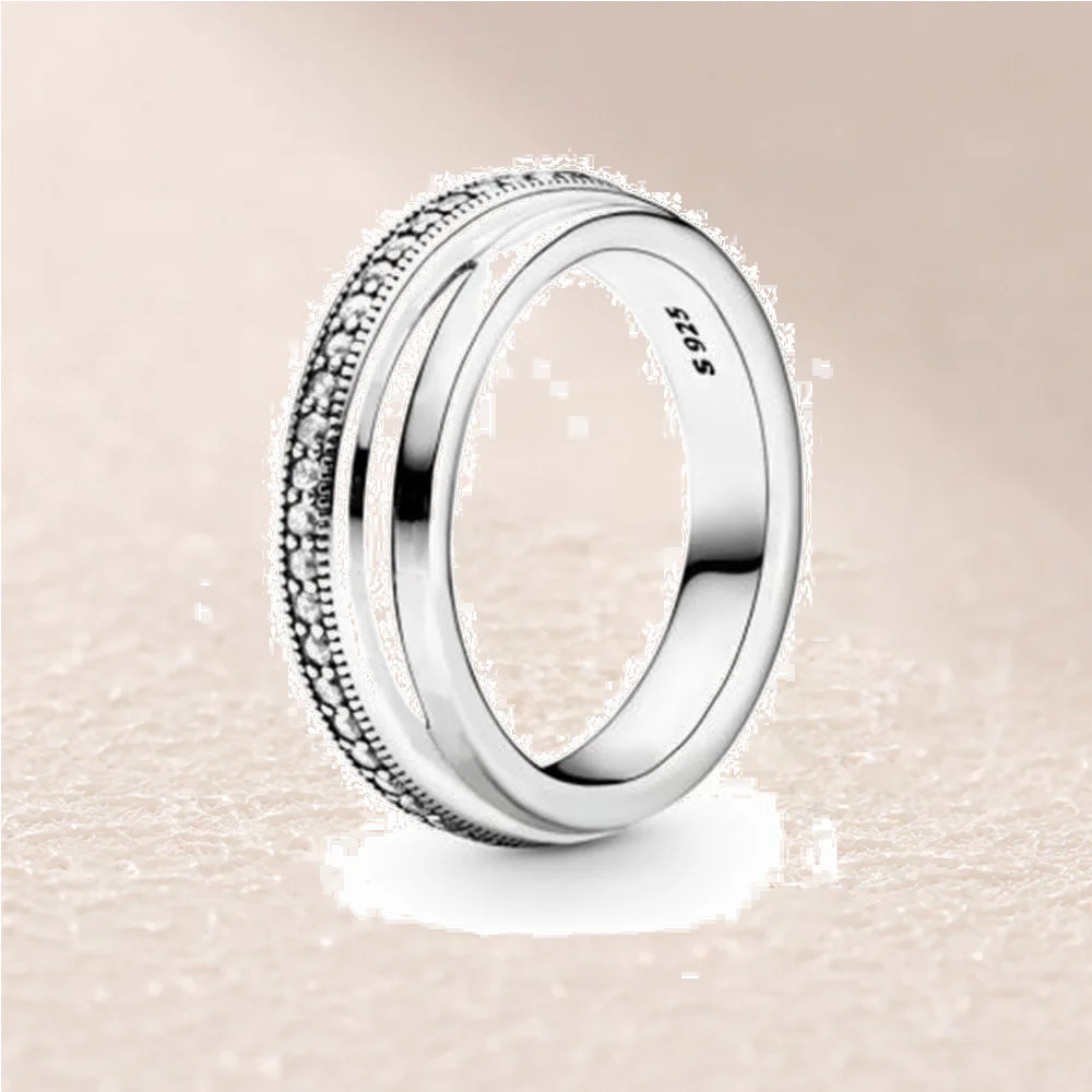 

199040C01 Signature Triple Band Pave Ring