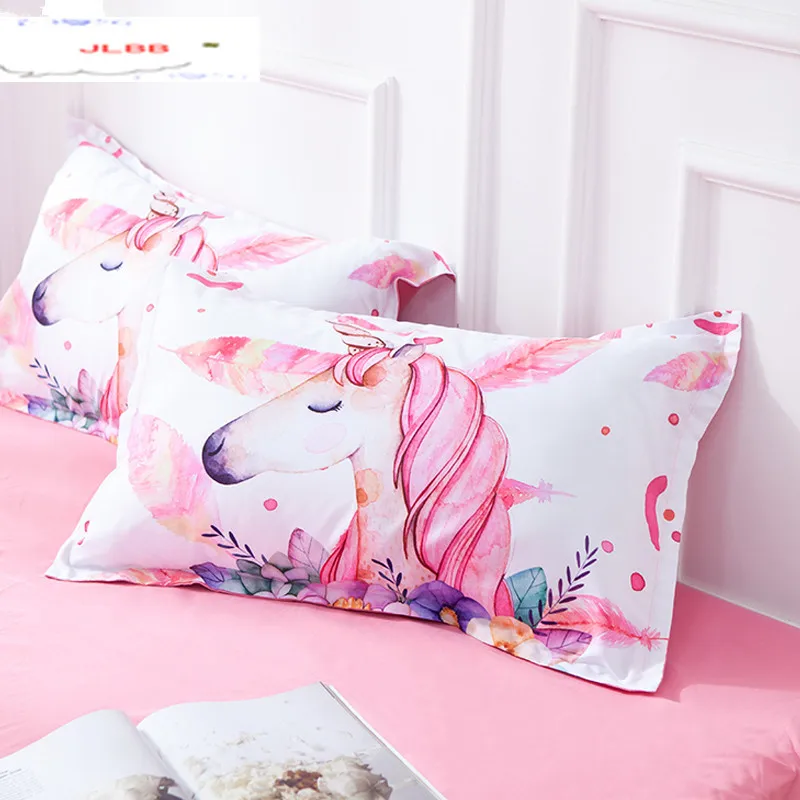 

3D Unicorn Bedding Set Pink and white twin king Duvet Cover Set Floral 3/4Piece Bedspreads Queen For Adult Kids Horse bedclothes