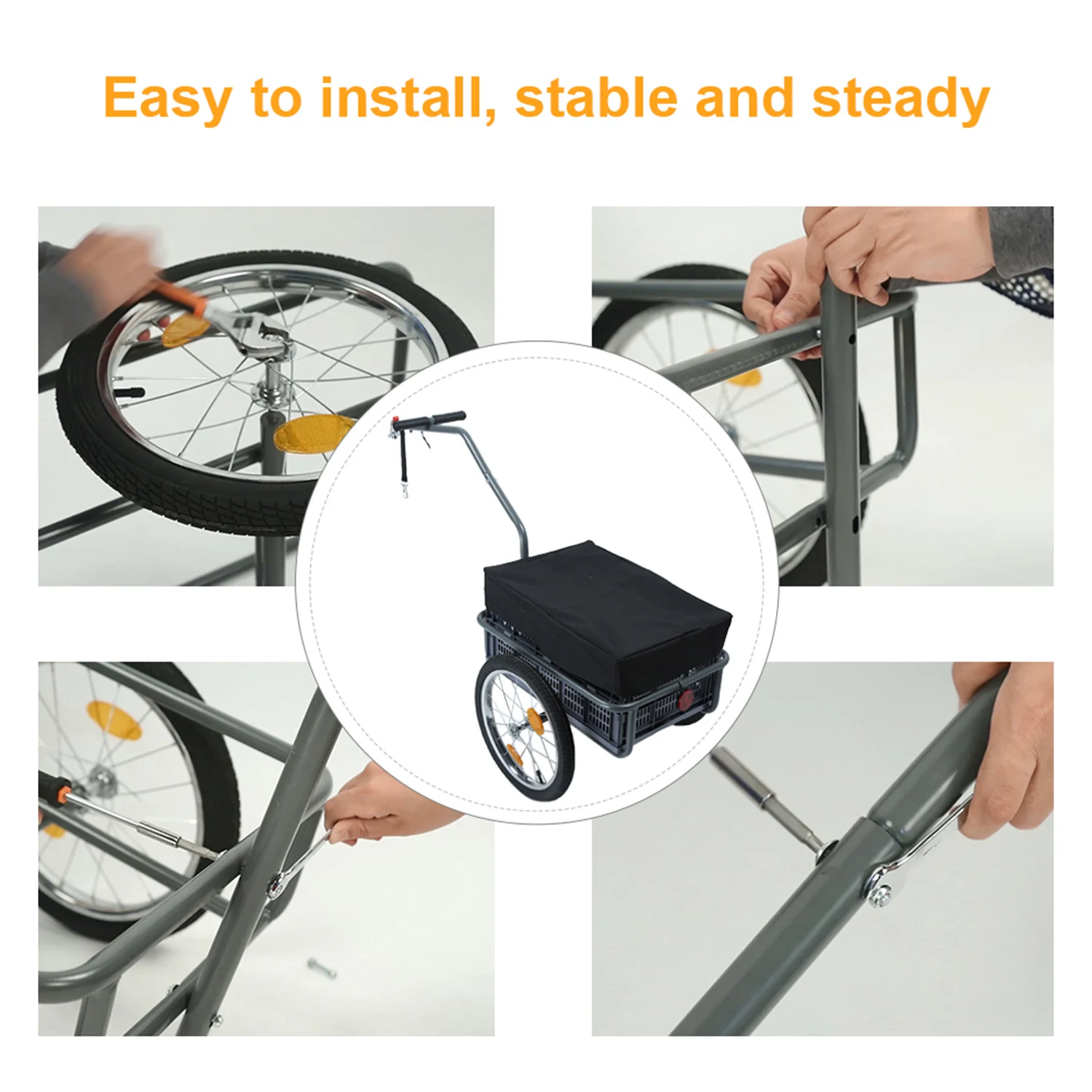 Велосипедный трейлер складная прогулочная коляска для собак и кошек | Дом сад