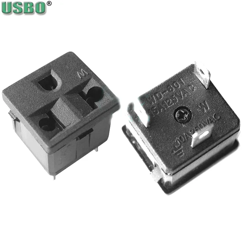 Черная медь CE универсальная электрическая розетка переменного тока США 3P