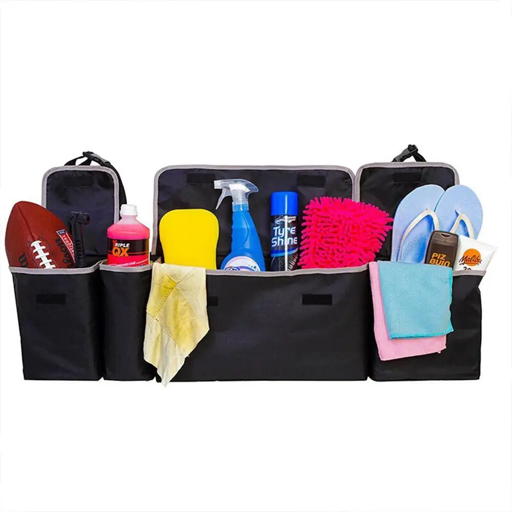 Автомобильный органайзер для багажника и заднего сиденья сумка хранения с