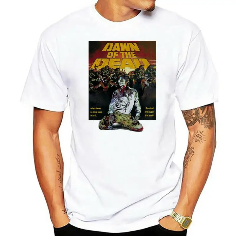 

1978 топы на тему рассвета мертвых, футболка, футболка Джордж а Ромеро, культ, ужас, зомби, графическая футболка