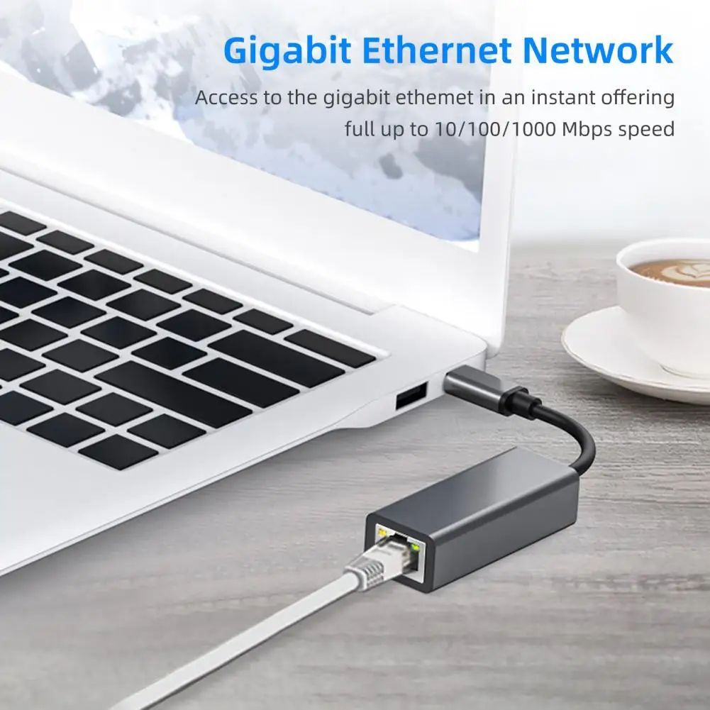 

Useful USB C to RJ45 100M Driver Free Internet Converter Cable Professional Anti-interference Network Adapter