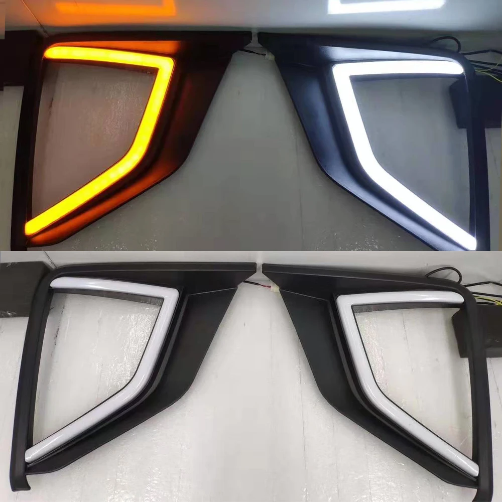 Автомобильные мигающие светодиодные дневные хосветильник 1 пара 12 В ходовые огни