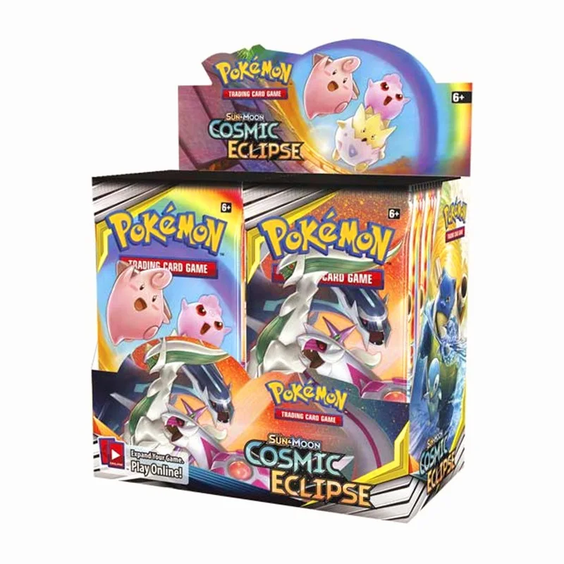 Покемон торговые карты коробка коллекция тьма Ablaze Cosmic Eclipse сжигание теней