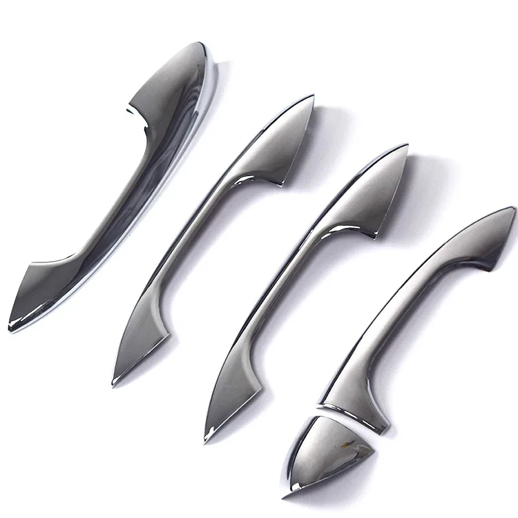 Хромированная крышка дверной ручки из углеродного волокна для Mercedes Benz C Class W205 GLC