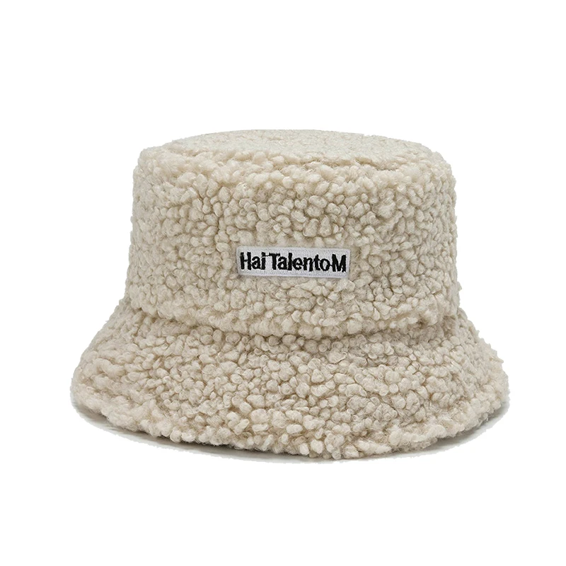 Женская зимняя шапка из искусственного меха ягненка плюшевый мишка Рыбацкая