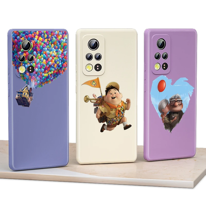 

Disney Movie Up Liquid Silicone Soft Cover For Honor 50 SE 30 30S 20 20i 10i 10X 9S 9C 9X Pro Plus Lite Phone Case