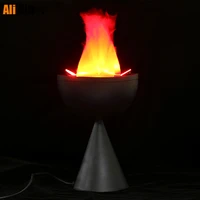 3d artificial flame lamp fake fire for halloween christmas new year event decor festival party supplies bar performance props