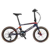 twitter folding bike 22 inch 451 bicycle carbon fiber 22s hydraulic disc brake ultralight portable cycling for ladies kid
