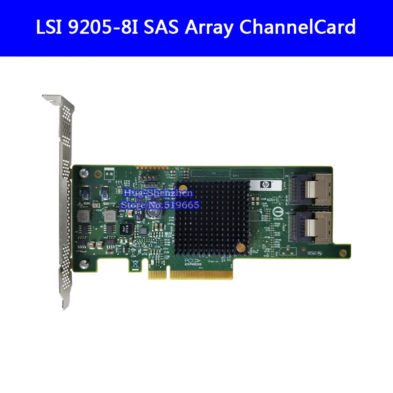H220 сервер SAS сетевая карта LSI 9205 8i 660088 001 638834 для HP|Платы расширения| |