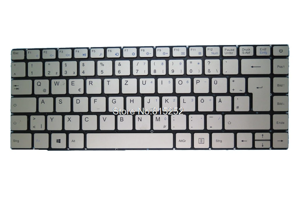 

Laptop Keyboard For MEDION AKOYA E4253 MD61197 MD61145 MD61113 MD61129 MD61114 MB2904011 YXT-NB93-89 NS14G-MED Sliver German GR