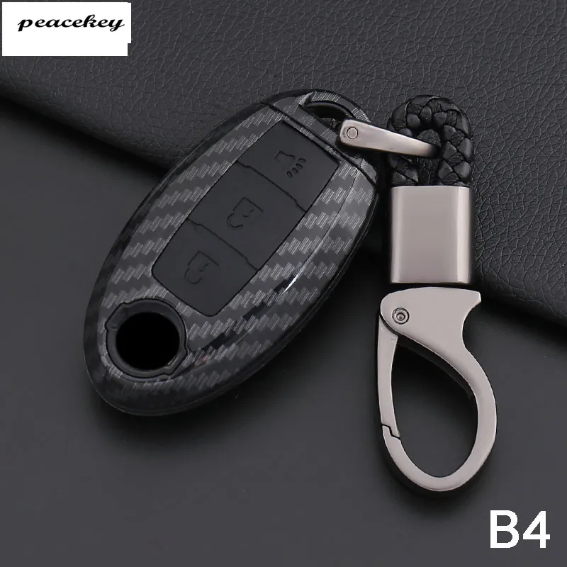 Силиконовый чехол для ключей от машины из углеродного волокна Nissan Versa Maxima Altima Rogue