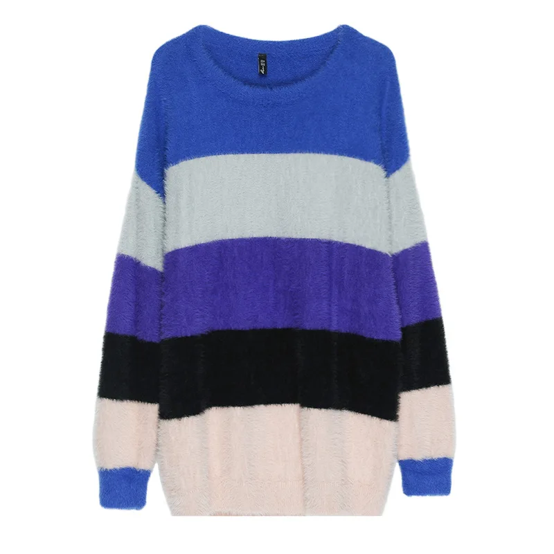 Повседневные женские свитера размера плюс Осень-зима 2019 Модные свободные