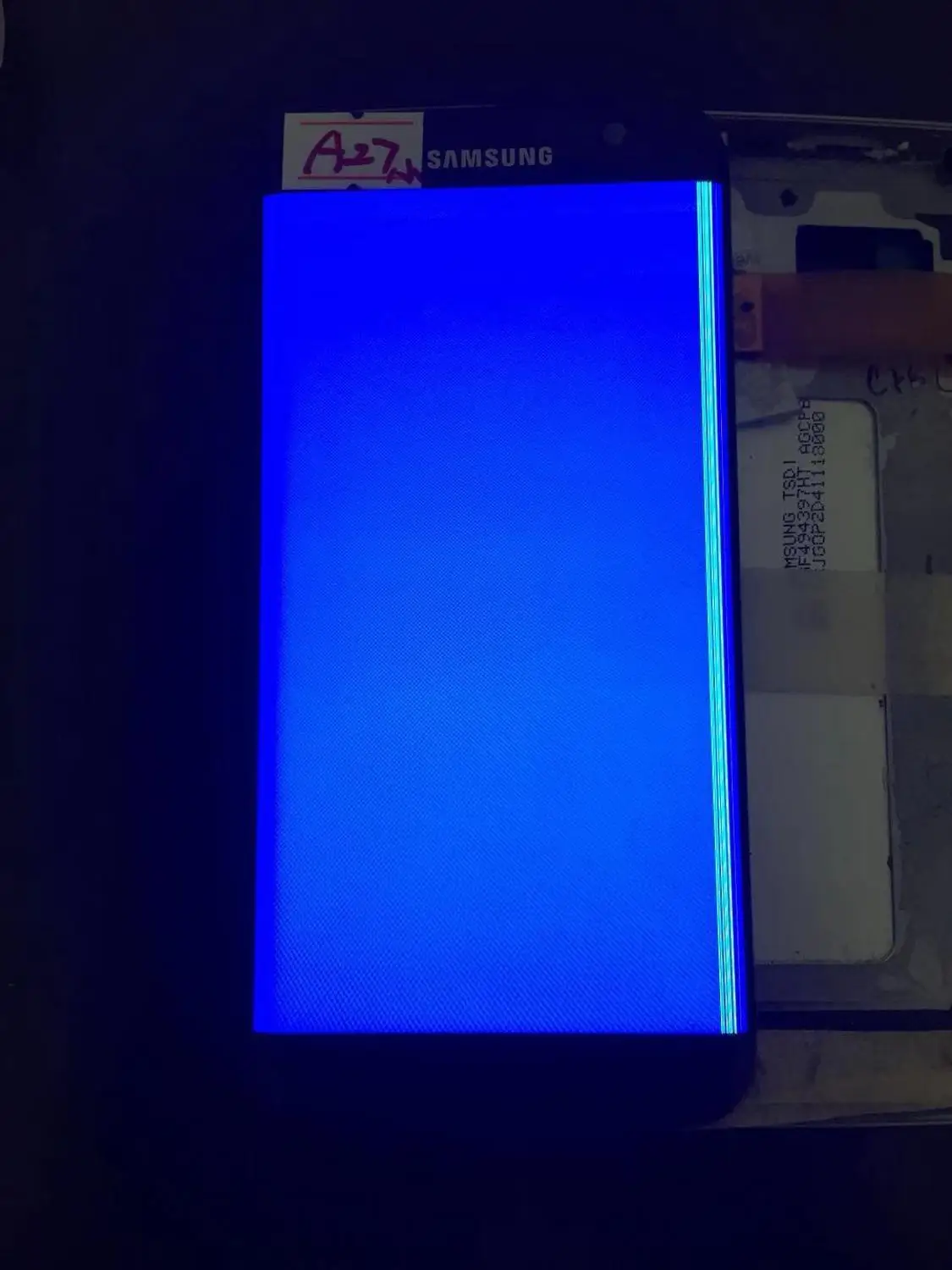 5,5 ''AMOLED lcd для SAMSUNG Galaxy s7 edge G935 G935F сенсорный экран дигитайзер дисплей с линейкой - Цвет: NO.A27 Black SBI