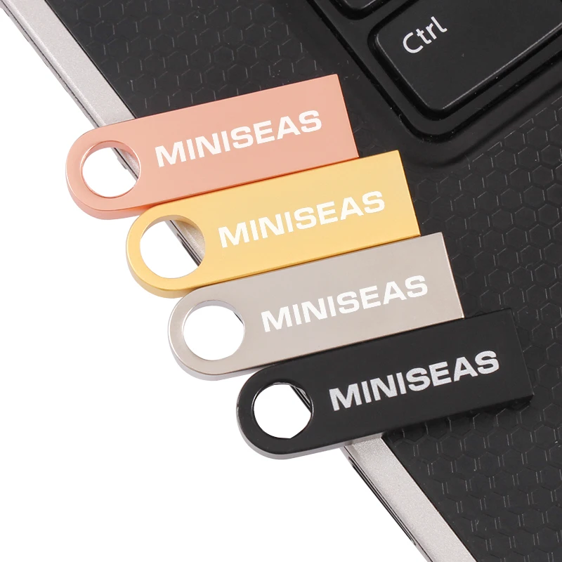 Usb флеш накопитель Miniseas водонепроницаемый металлический 32 Гб 64 ГБ карта памяти usb