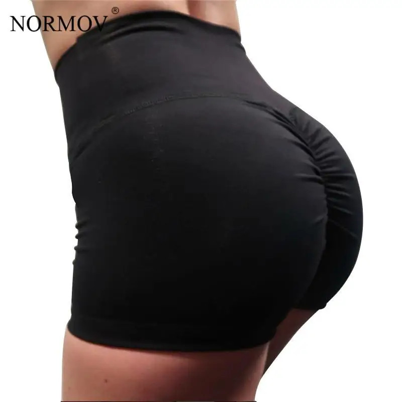 

NORMOV Summer Sexy Shorts Women High Waist Short Feminino Workout Push Up Shorts Pocket Short Pants Women's Clothing 2019