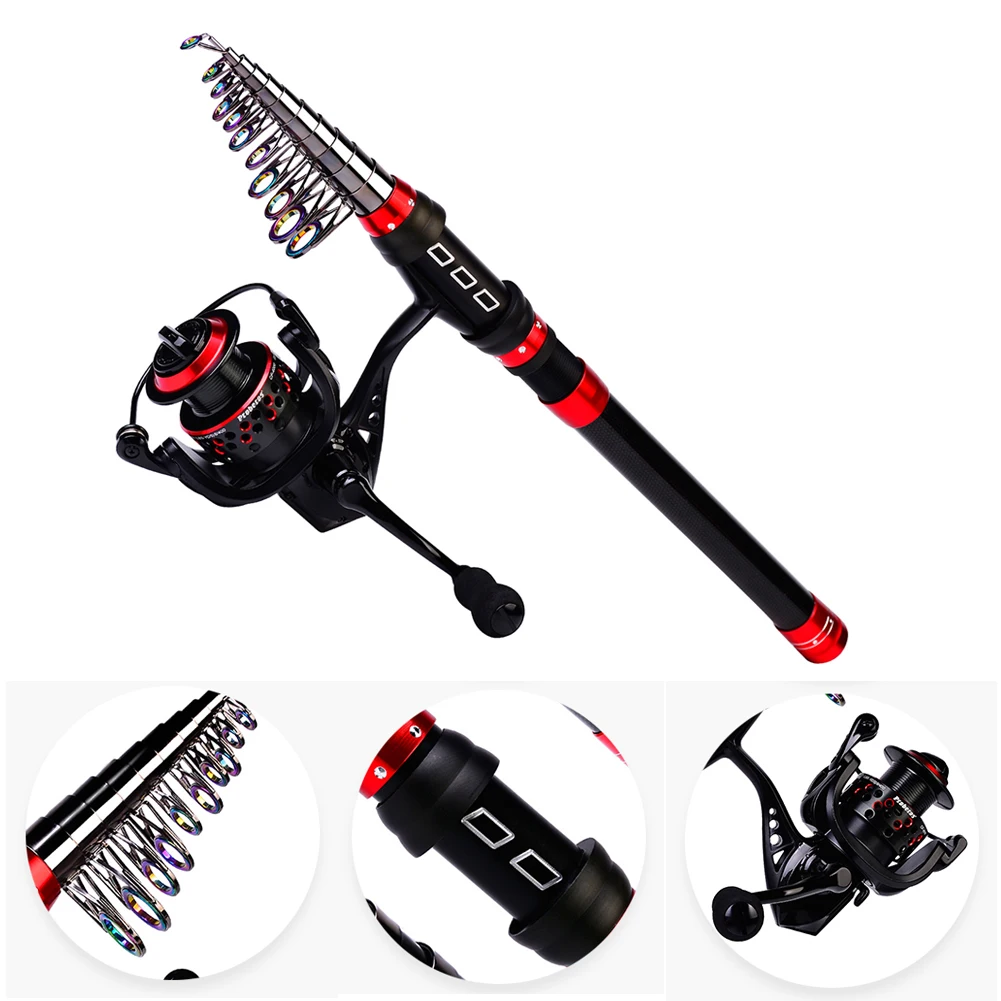 

Mini Fishing Rod 1.8-3.6m Carbon Fiber Rock Sea Boat Fishing Telescopic Pole Fishing Tackle Accessories Carbon Telescopic Rod