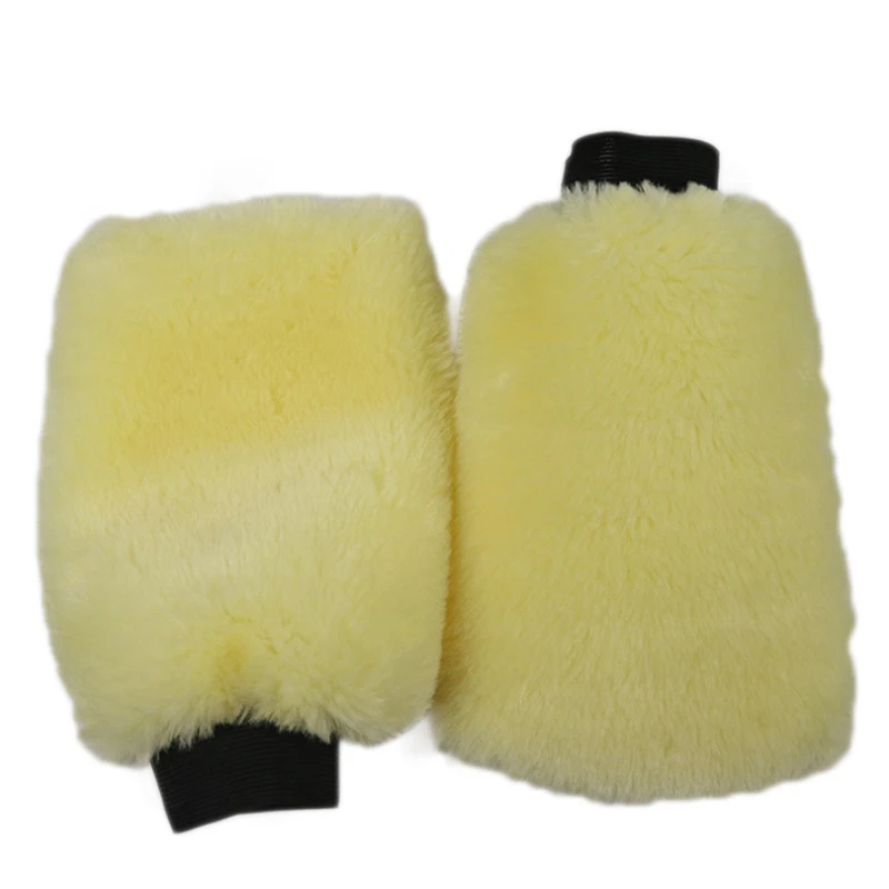 Бытовые перчатки плюшевые автомобильные для очистки стекол мягкая варежка мытья