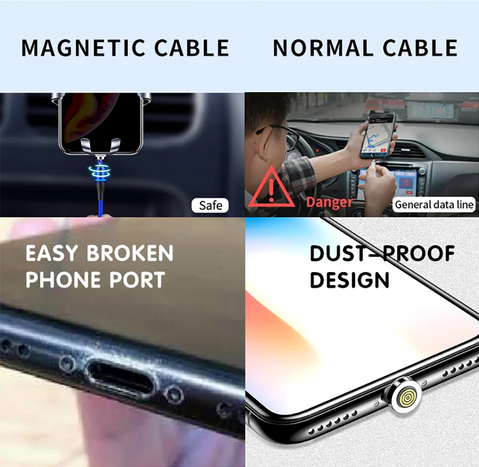 Магнитный зарядный Micro USB кабель для samsung 5A 3AFast зарядный кабель магнитное зарядное устройство Microusb Android телефонный кабель Шнур для передачи данных
