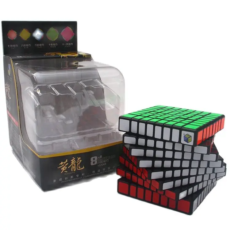 Фото Оригинальный Yuxin Huanglong 8x8x8 Magic Speed Cube Professional Challenge 8-слойная игра-головоломка Magico Cubo 8x8 Детский подарок Игрушки игры №3