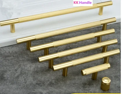 Ручка шкафа с накатанной текстурой золотые ручки для ручка ящика мебельные