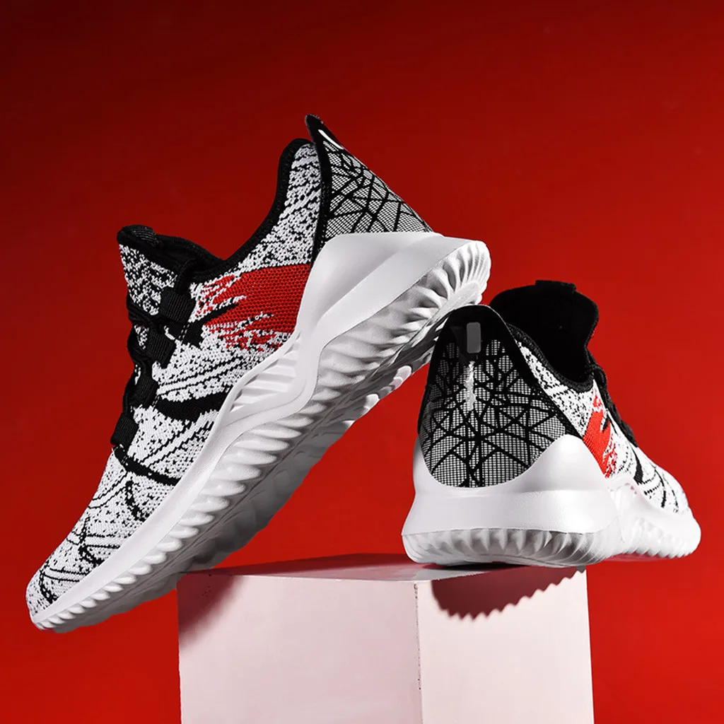 

Men Casual Shoes Men's Outdoor Mesh Breathable Sport Shoes Spring Autumn Lace-Up Hiking Sneakers Lace-Up Flat Sneaker