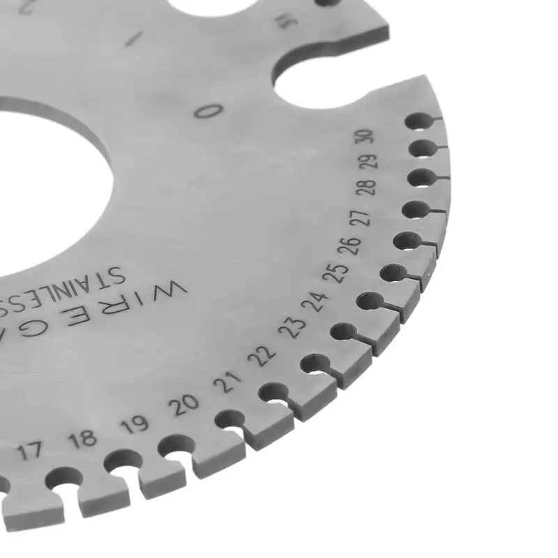 Измеритель толщины проволоки из нержавеющей стали 0-36 круглых AWG SWG измерительная