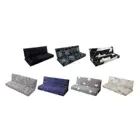 Чехол для дивана без подлокотников, эластичное покрытие из спандекса для кровати, с принтом, нескользящий чехол для дивана, защита сиденья, кушетки, складной диван на 3 места