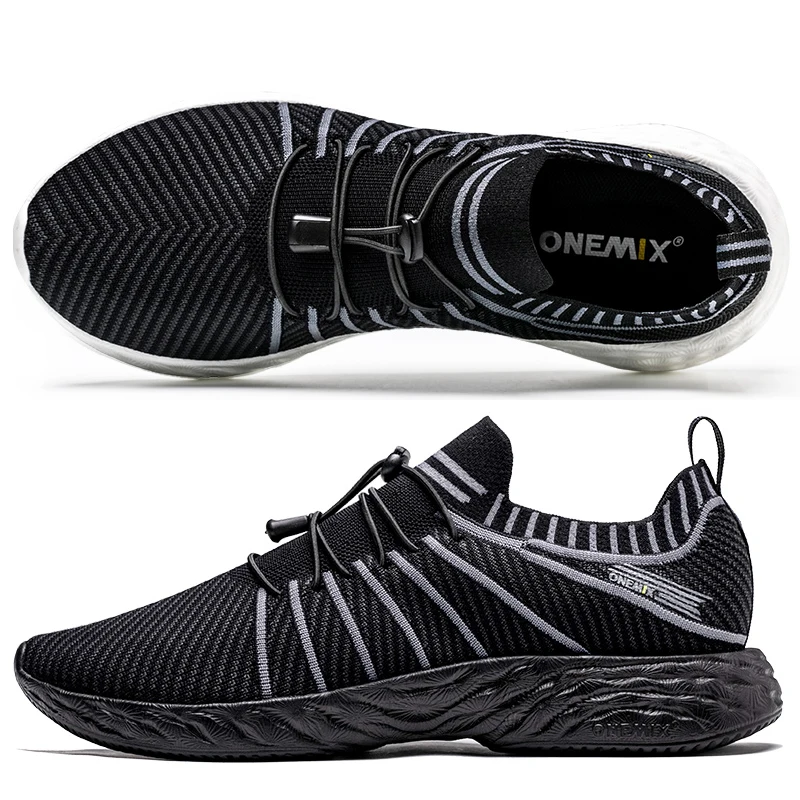 ONEMIX Men Sneakers Breathable Mesh Running Shoes Fashion Shoes Outdoor Sneakers for Womens Slip-On Soft Casual Jogging Shoes
