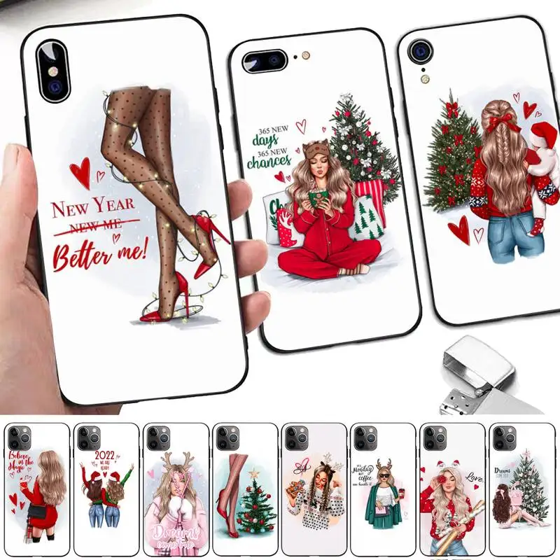 

Yinuoda Ins Fashion Woman Girls Phone Case for iPhone 11 12 13 mini pro XS MAX 8 7 6 6S Plus X 5S SE 2020 XR case