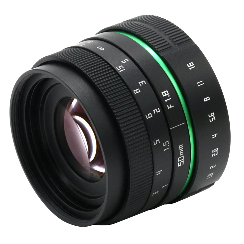 Объектив камеры 50 мм F1.8 APS C CC ТВ кино объектив + EOSM переходное кольцо для Canon Mini