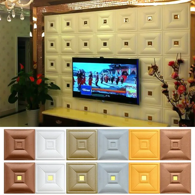 Обои 3d Самоклеящиеся водонепроницаемые фоновые кирпичные настенные Стикеры для