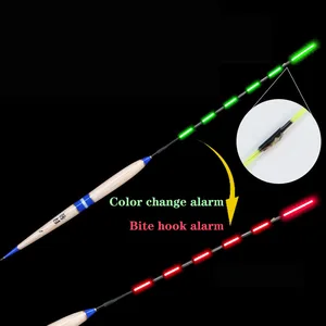 Умный поплавок для рыбалки, сигнализация укуса, приманка для рыбы со светодиодной светильник кой, изменение цвета, автоматический ночной электронный поплавок с батареей CR425