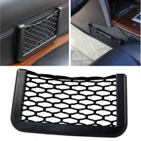 universal black auto car seat side back storage mesh net bag organizer