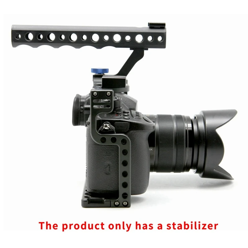 

Camera Cage Stabilizer, Aluminum Alloy Camera Video Cage for Panasonic GH5/5S with Top Handle