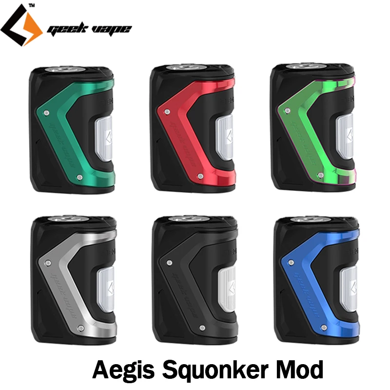 Оригинальный GeekVape Aegis Squonker Mod 100 Вт Box Vape with10ml бутылка подходят те электронные