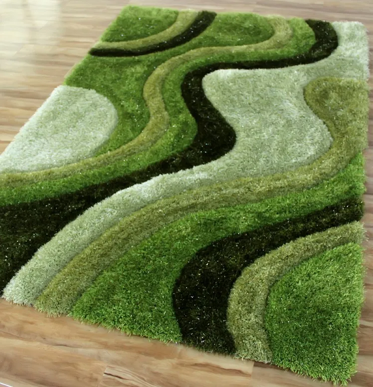 green Роскошный 3d Красный Романтический трехмерный эластичный проволочный ковёр покрывала для кровати - Цвет: green